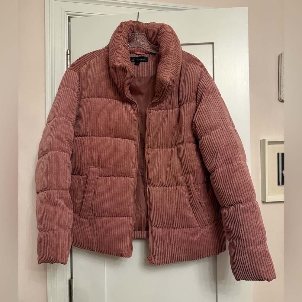 Dusty Pink Corduroy Jacket – Size L (Fits S/M Oversized)